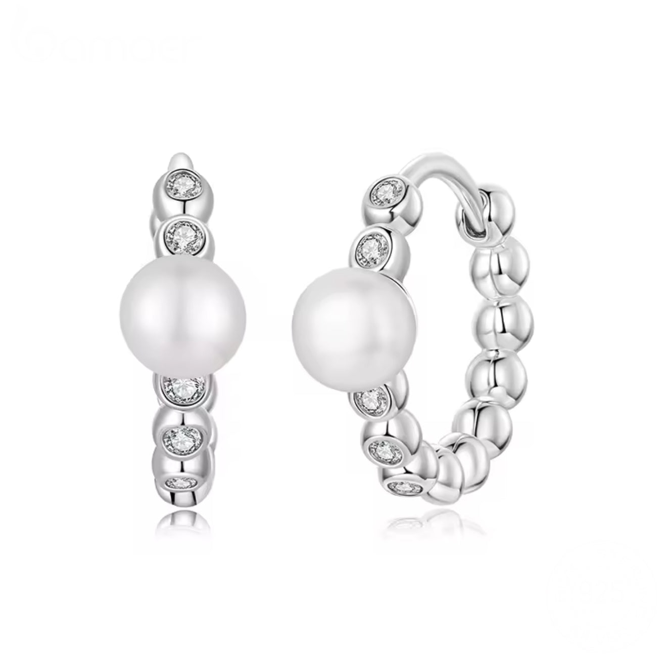 Mildred Moissanite Huggies