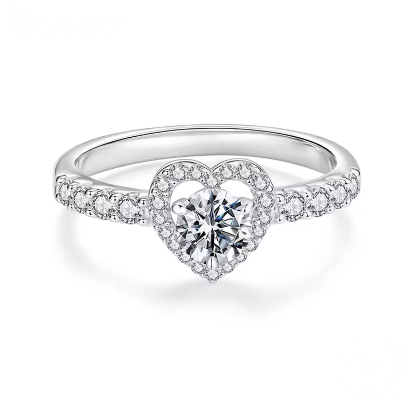 Noelle Heart Moissanite Ring