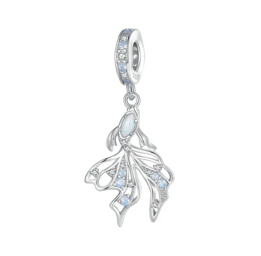 Opal Fish Charm