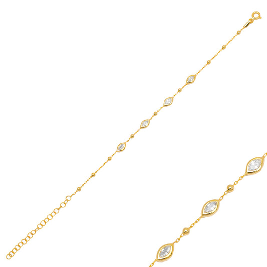 Prue Bracelet - Clear Cz