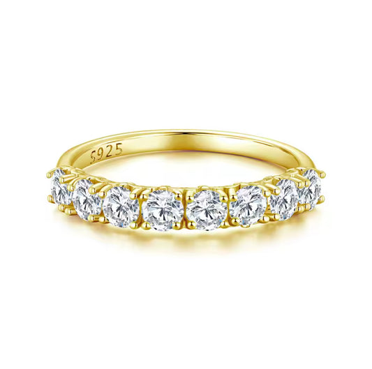 Sophina Gold Moissanite Ring