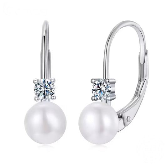 Stephina Moissanite Huggies