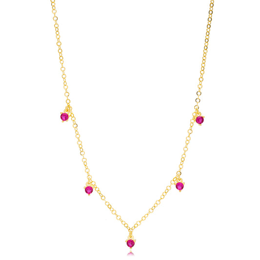 Sylvia Ruby Necklace