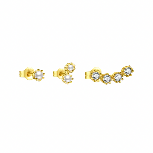 Titiana Trio Stud Earrings