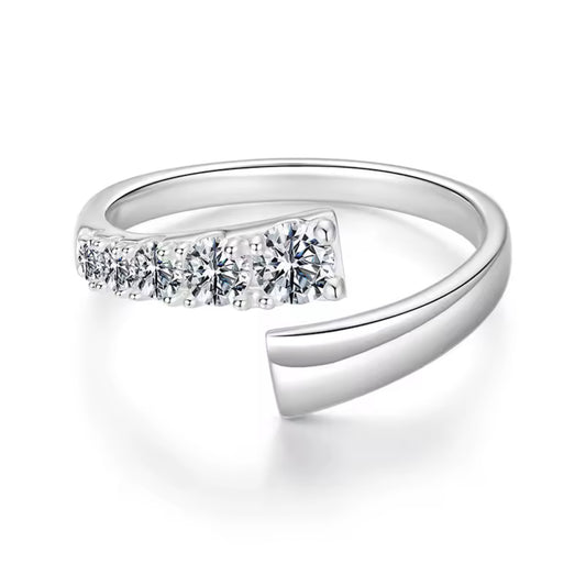 Thalia Moissanite Adjustable Ring