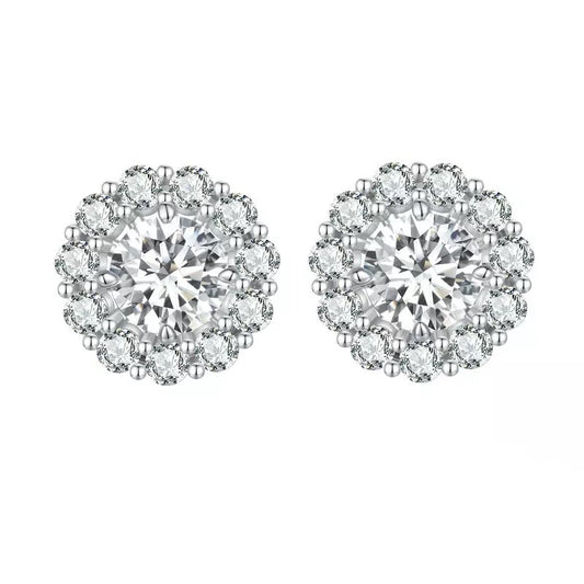 Emerita Moissanite Stud Earrings
