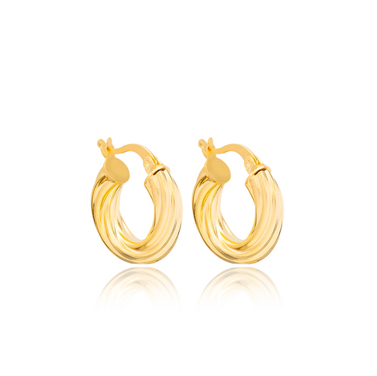 Faye Chunky Hoop Earrings