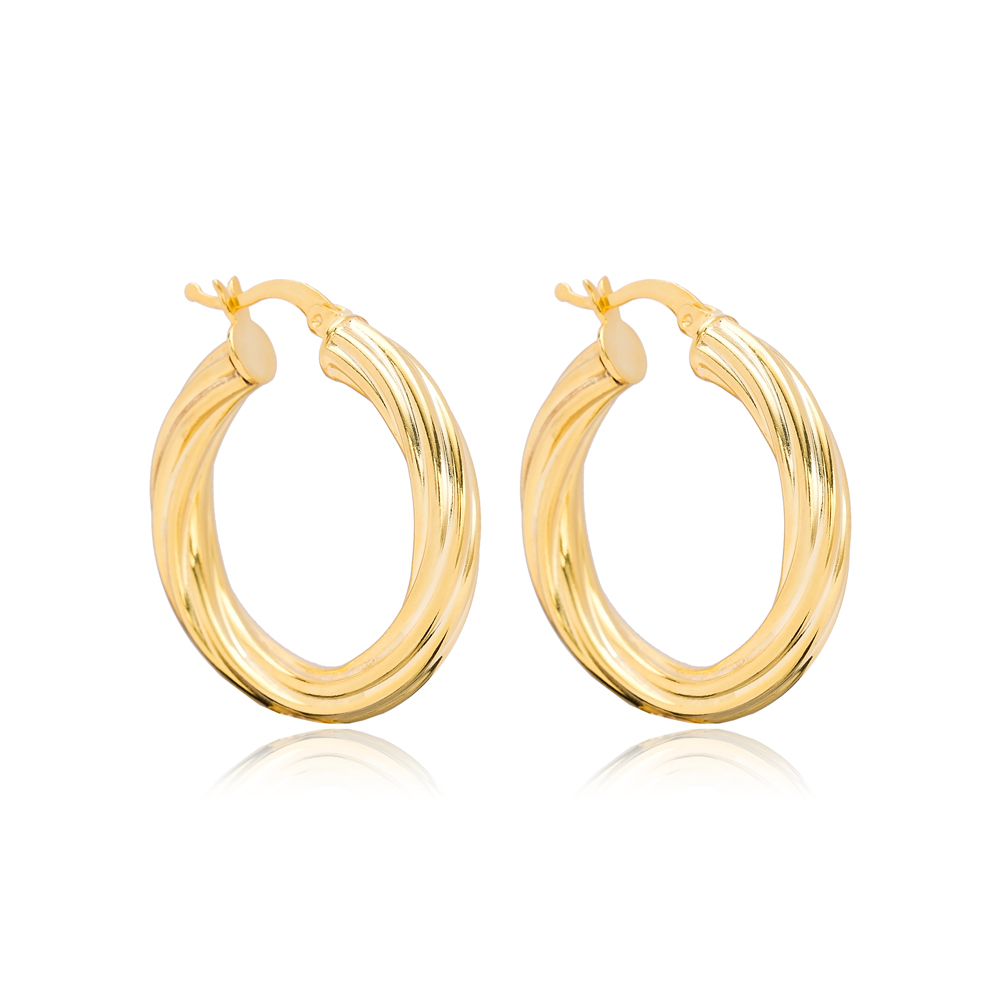 Faye Chunky Hoop Earrings