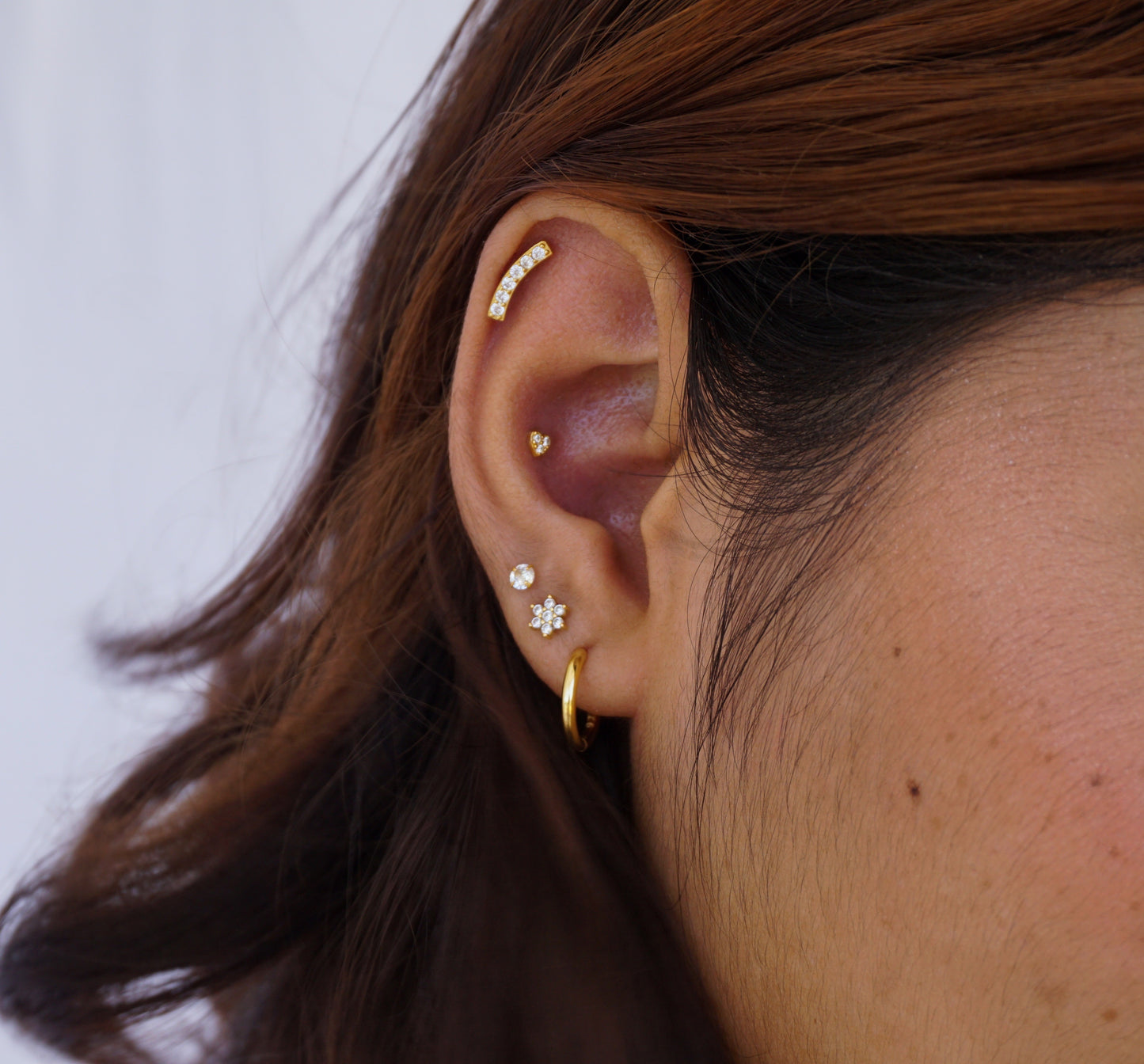 Christie Heart Studs