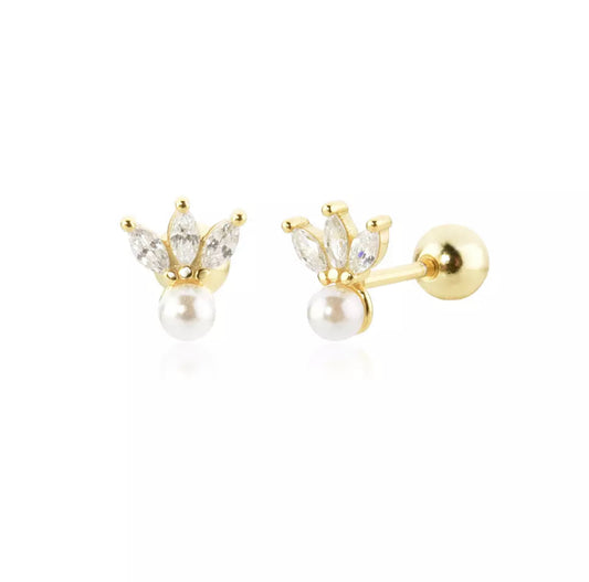 Taj Pearl Stud Earrings