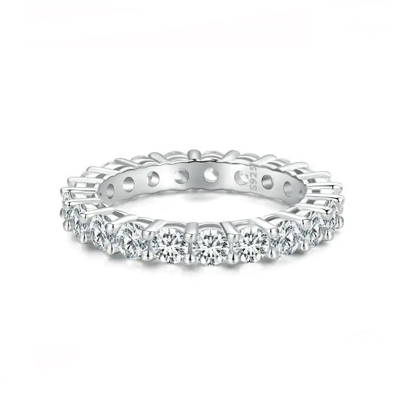 Elenita Moissanite Eternity Ring