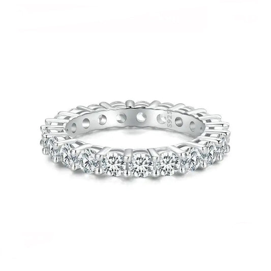 Elenita Moissanite Eternity Ring